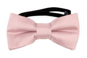 Solid POWDER PINK baby bow tie