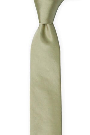 SOLID Sage green boy's tie medium