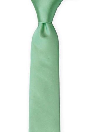 SOLID Seafoam turquoise boy's tie medium