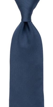 SOLID Steel blue classic tie