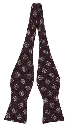 SPEAKLOUDER MAHOGANY self-tie bow tie