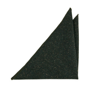 SPRACKLIG DARK GREEN pocket square