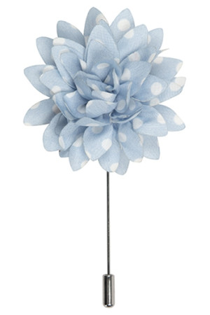 Star sky blue lapel pin