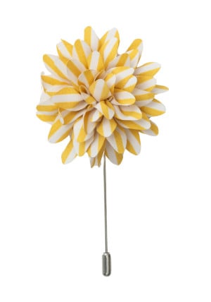 STAR STRIPE YELLOW lapel pin
