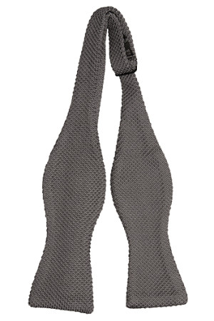 STIMMA Grey self-tie bow tie