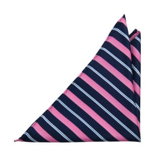 STRIPEFORWARD PINK pocket square