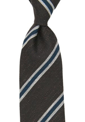 STRISCE BROWN classic tie