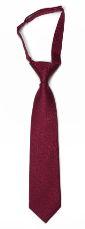 SWANKY Dark red boy's tie small pre-tied