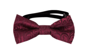 SWANKY DARK RED baby bow tie