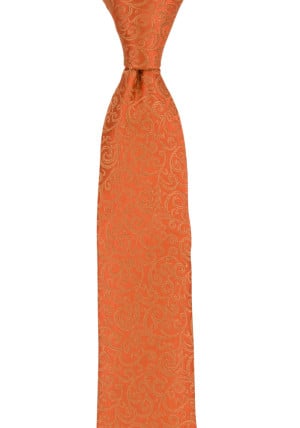 SWANKY ORANGE boy's tie medium