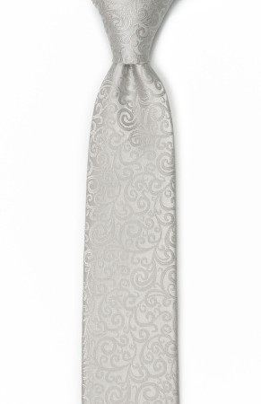 SWANKY Silver boy's tie medium