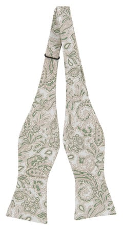 SWEETHEARTER GREEN self-tie bow tie