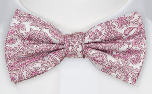SWEETHEARTER PINK pre-tied bow tie