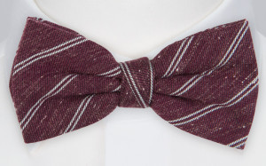 TAKENFORGRANTED WINE RED pre-tied bow tie