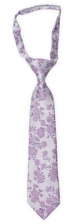 TOSSBLOSSOM Powder purple boy's tie small pre-tied