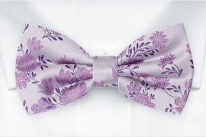 TOSSBLOSSOM POWDER PURPLE pre-tied bow tie