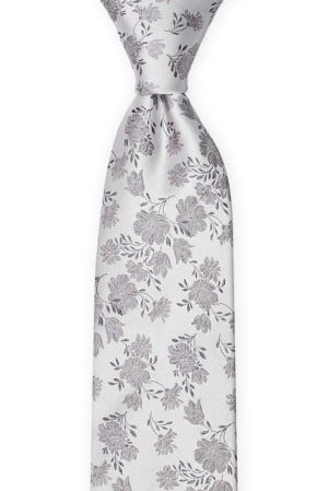 TOSSBLOSSOM SILVER GREY tie