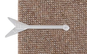 Triangle Guitar Silver tie bar