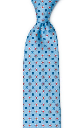 TRIFOGLEZZA LIGHT BLUE classic tie