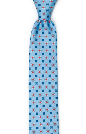TRIFOGLEZZA LIGHT BLUE skinny tie