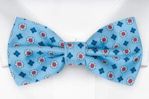 TRIFOGLEZZA LIGHT BLUE pre-tied bow tie