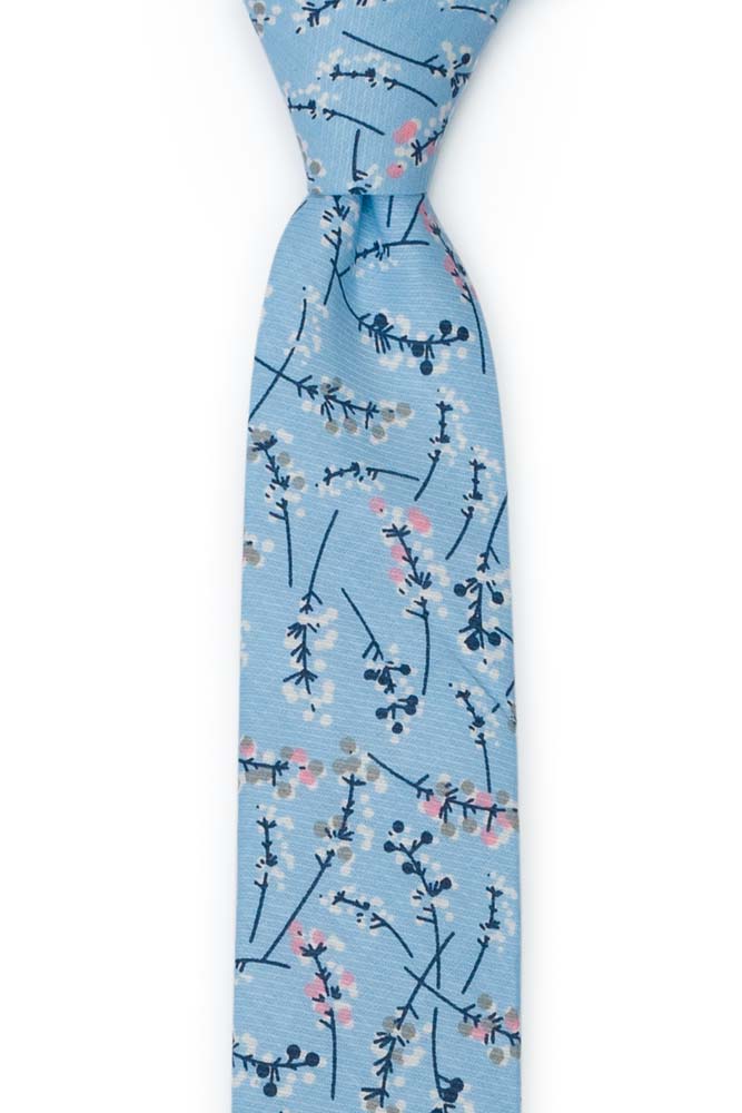 TWIGGLY LIGHT BLUE skinny tie