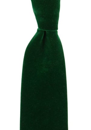 Velvet FOREST GREEN tie