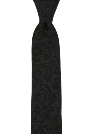VIGSEL BLACK skinny tie