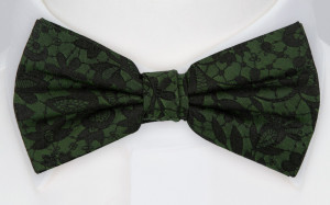 VIGSEL DARK GREEN pre-tied bow tie
