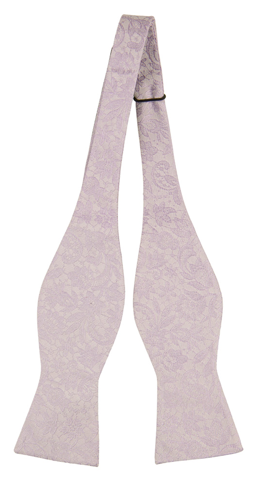 VIGSEL Pale purple self-tie bow tie