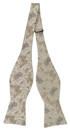 VINGSLAG BEIGE self-tie bow tie