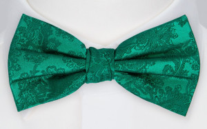 WEDDED EMERALD GREEN boy's bow tie