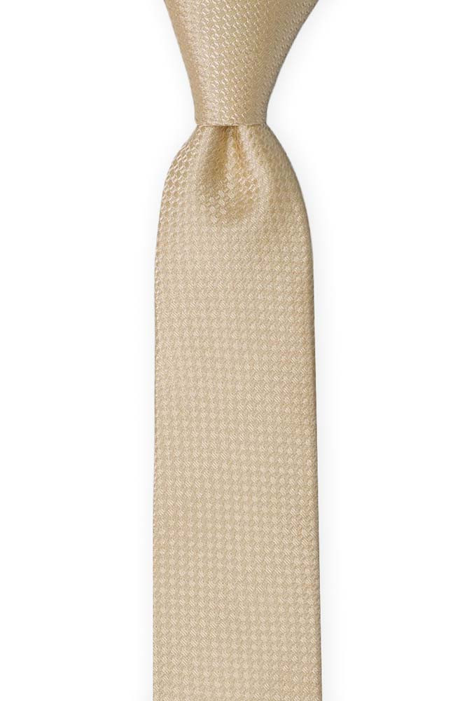 WEDLOCK CHAMPAGNE skinny tie