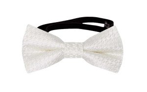 WEDLOCK DIAMOND WHITE baby bow tie