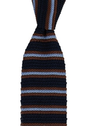 WEFTED NAVY tie