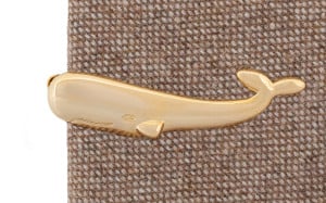 Whale Gold tie bar
