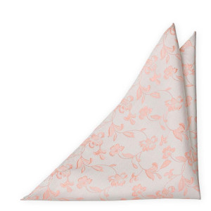 WISHINGWELL SILVER BLUSH pocket square