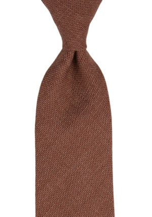 YARNING CINNAMON BROWN classic tie