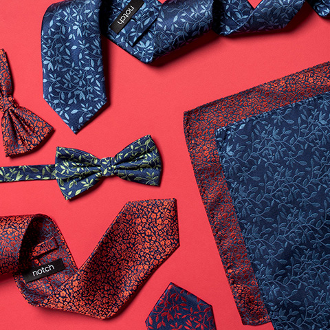 Bloomming affections - A collection with colorful flowery ties and bow ties